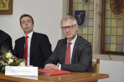 Die beiden Vorstandsmitglieder Wilfried Röth und Gregor Reinen.