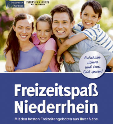 „Viel Spaß für wenige Geld“ verspricht das attraktive Couponbuch „Freizeitspaß Niederrhein“.