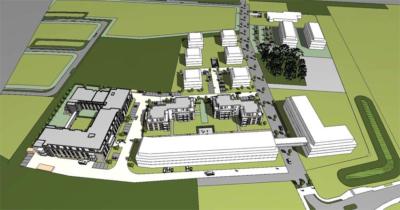 So soll der neue Gesundheitswohnpark aussehen. Grafik: Mona GmbH
