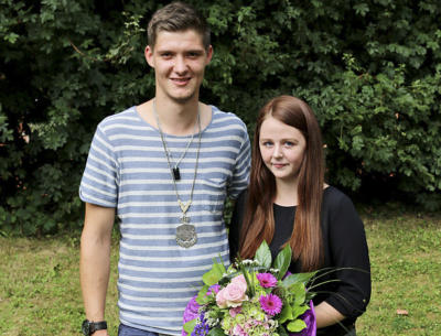 Das frischgebackene junge Königspaar Matthias Aldenhoven und Lara Venhoff. Foto: privat