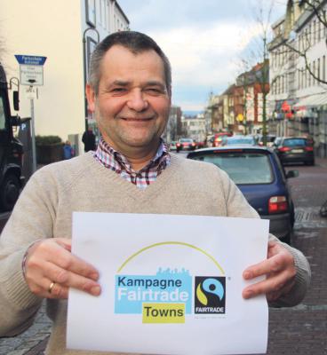 „Fairtrade Town“: Detlev Konen hofft, dass Kleve im kommenden Jahr zertifiziert wird. NN-Foto: MB (Archiv)