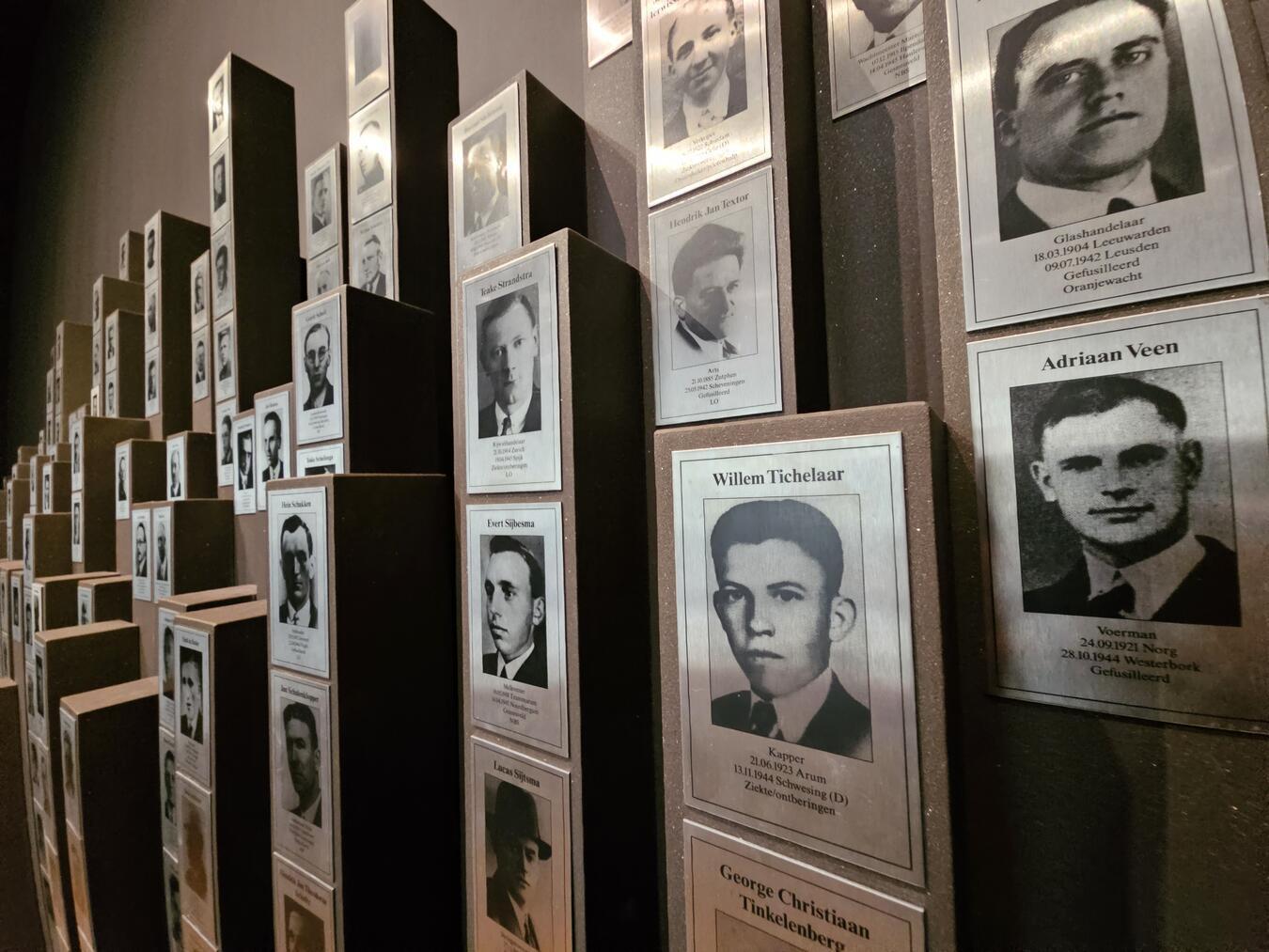 ... sowie der 291 friesischen Widerstandskämpfer gedacht, die während der Besetzung ihr Leben ließen.