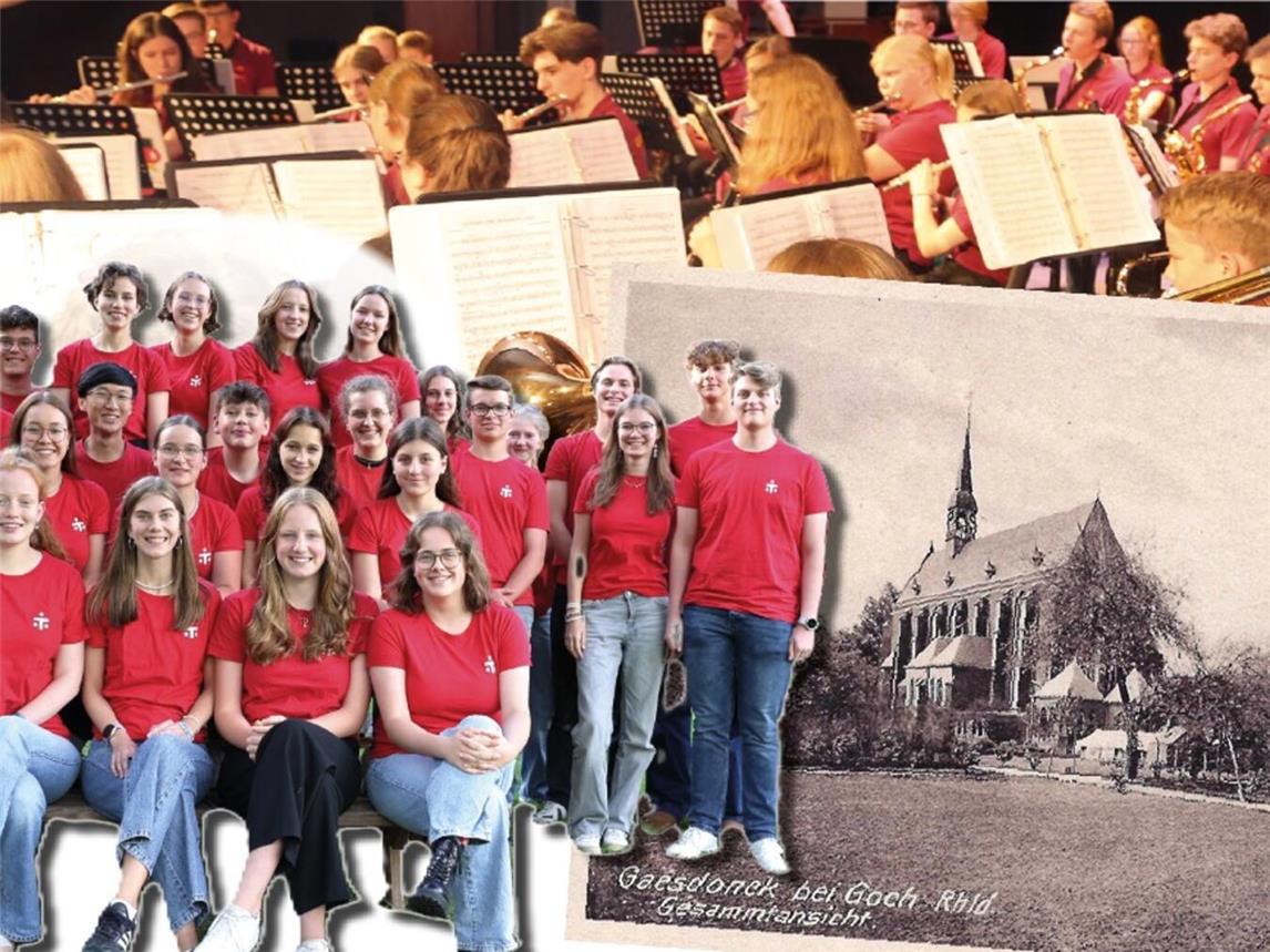 160 Akteure werden bei den beiden Konzerten auf der großen Bühne in der Gaesdonck-Aula stehen. Foto: privat