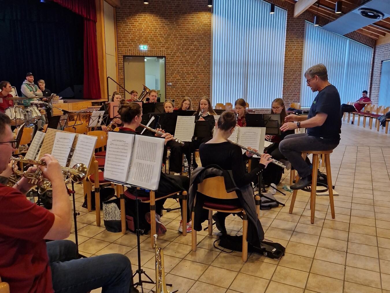 2024 fand eine offene Probe im Kastell statt. Foto: Musikverein Harmonie 1911/1921 Sonsbeck/Labbeck