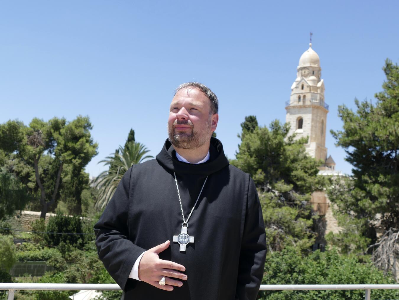 Abt Dr. Nikodemus Schnabel OSB von der Benediktinerabtei der Dormitio auf dem Berg Zion in Jerusalem eröffnet die Online-Veranstaltungsreihe am 7. Oktober. Foto: © Elias Ungermann