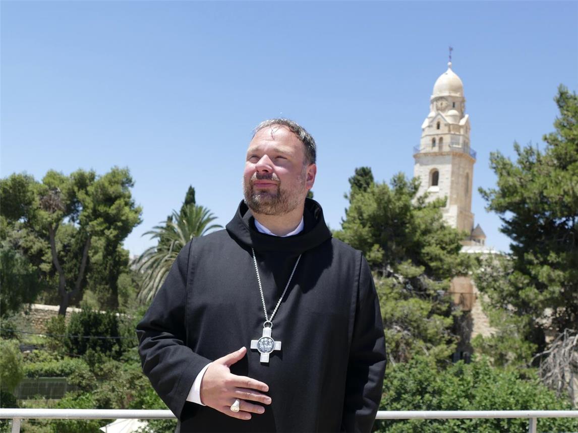 Abt Dr. Nikodemus Schnabel OSB von der Benediktinerabtei der Dormitio auf dem Berg Zion in Jerusalem eröffnet die Online-Veranstaltungsreihe am 7. Oktober. Foto: © Elias Ungermann