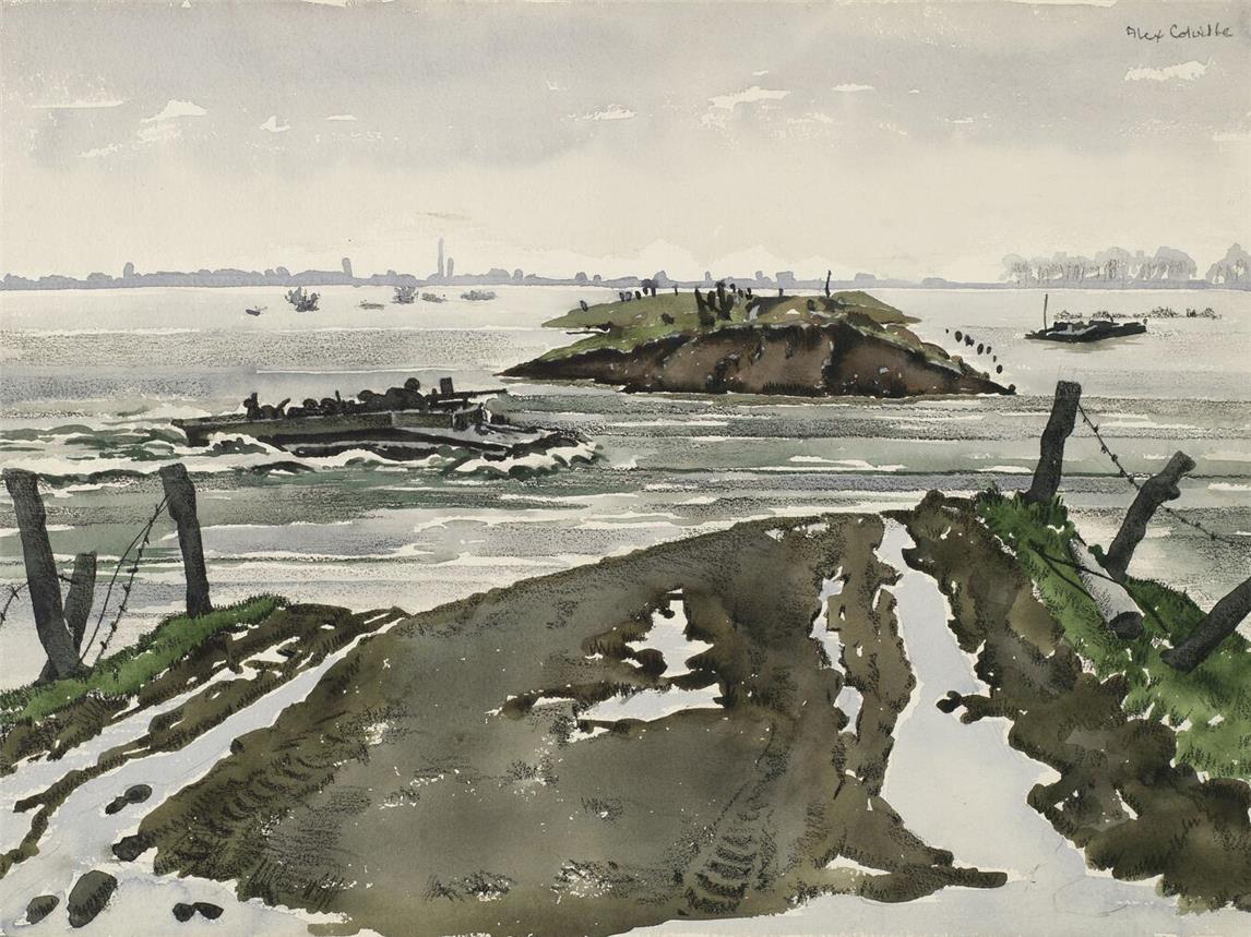 Alex Colville, The Broken Dam (1945). Canadian War Museum, Ottawa