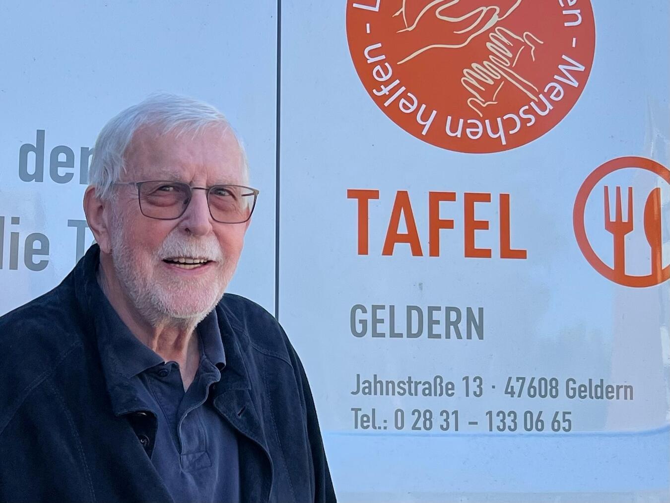 Alfred Mersch, Vorsitzender der Tafel Geldern über die klare Haltung der Tafel gegen Rassismus und Diskriminierung. Foto: Privat