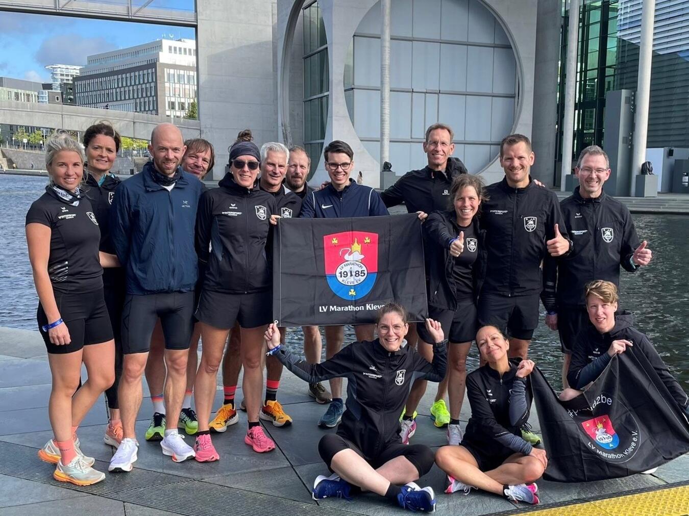 Alle LV-Teilnehmer schafften es bis ins Ziel. Foto: LV Marathon