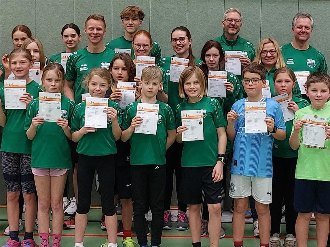 Alle waren mit viel Freude und Abwechslung bei den Trainingsabenden dabei. Foto: SuS Kalkar