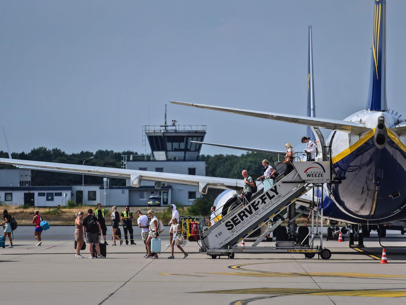 Am Airport Weeze dürfte es dieses Jahr zu Ostern mehr Betrieb geben als 2024. Foto: Markus van Offern/Airport Weeze