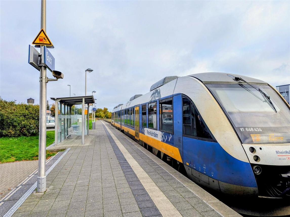 Am Bahnhof in Goch ereignete sich der Vorfall von Edith Zimmermann und Hans Joosten. NN-Foto: J. Kurschatke