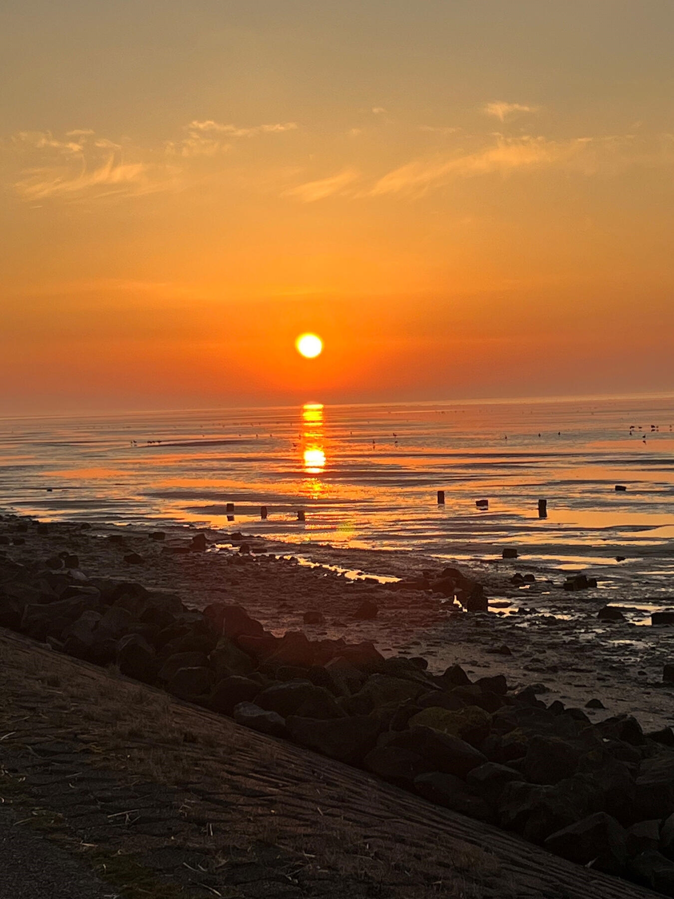 Am frühen Morgen den Sonnenaufgang genießen.