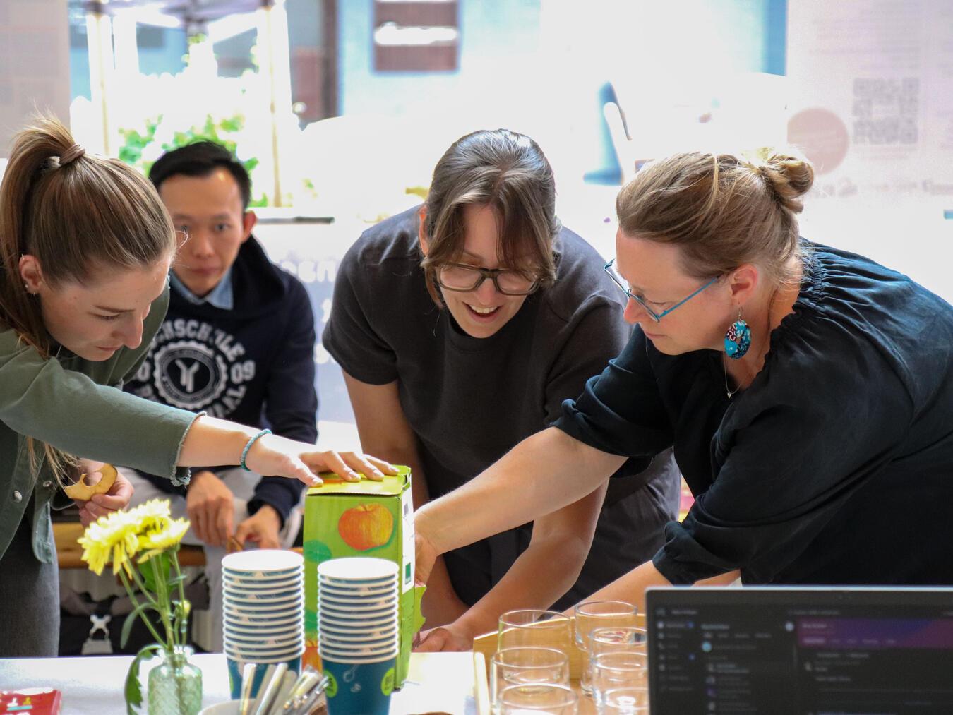 DialogPunkt Xanten lädt zum „Taste of Niederrhein“ Am Weberturm können am 6. Mai regionale Produkte verköstigt werden. Foto: Florian Gaisrucker_HSRW