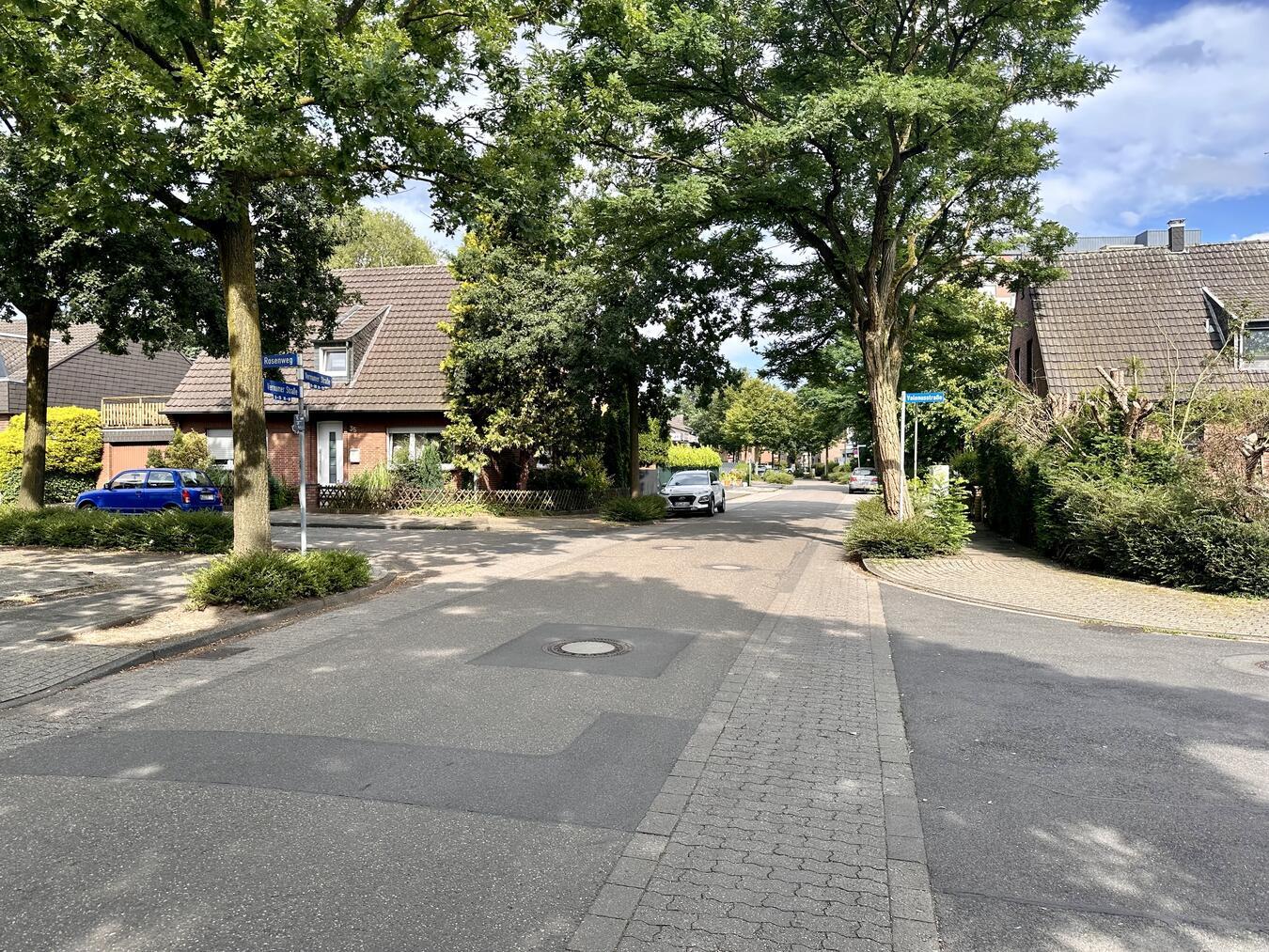 An der Kreuzung Vernumer Straße/Rosenweg beginnen voraussichtlich am 5. August die Bauarbeiten. Foto: Stadt Geldern/Terhorst
