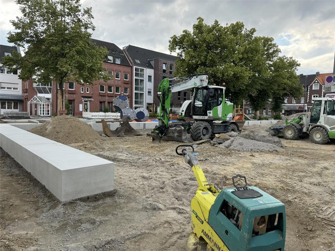 An dieser Stelle entsteht das „Grüne Forum“ auf dem Peter-Plümpe-Platz.Foto: © Wallfahrtsstadt Kevelaer