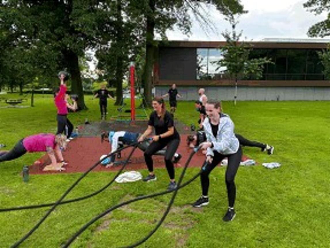 An vier Terminen wird mit dem Equipment der SportBox trainiert. Foto: Stadt Kevelaer