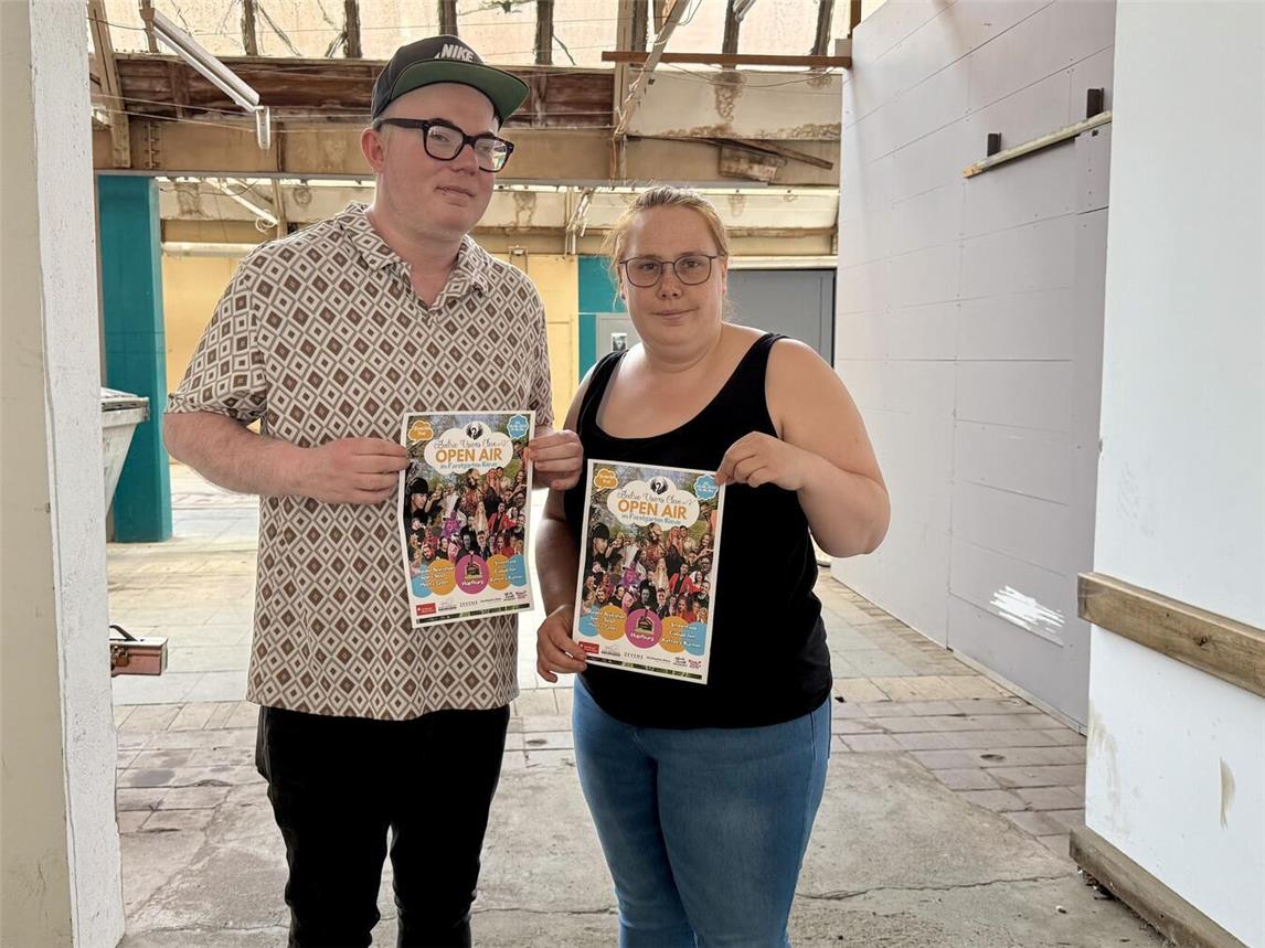 André und Jessika Müller organisieren gemeinschaftlich das EVC-Open-Air im Klever Forstgarten. NN-Foto: SP