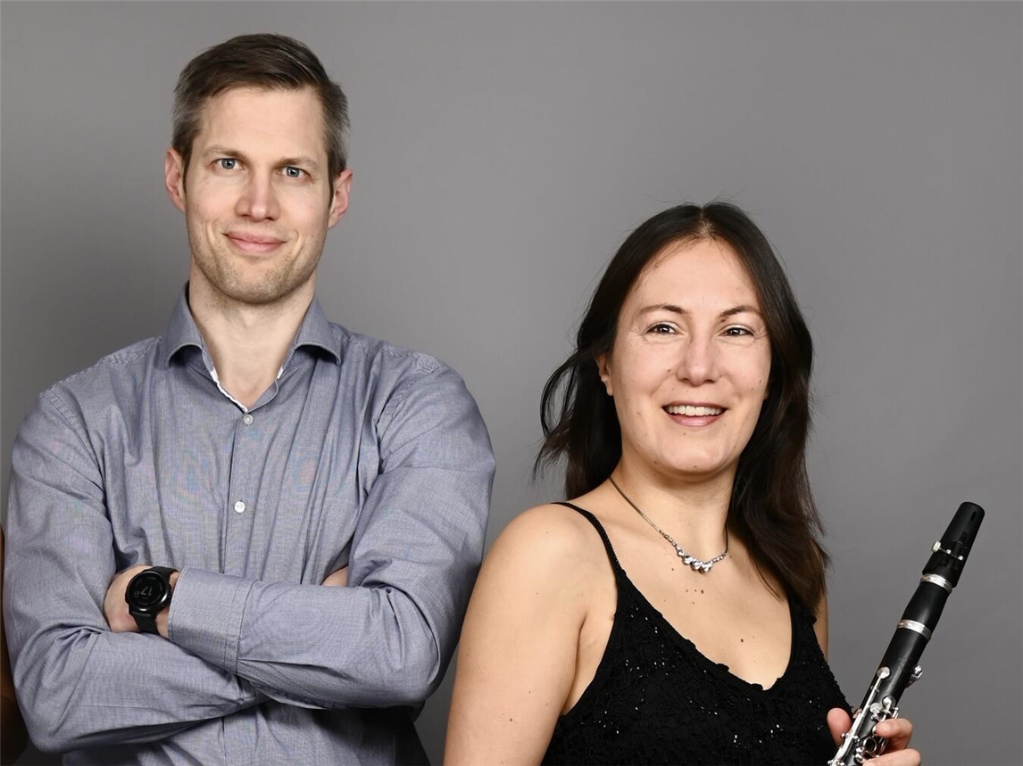 Andreas Hering, Klavier, Sayaka Schmuck, Klarinetten, kommen zum zweiten Pianoforte-Konzert nach Xanten. Foto: Veranstalter