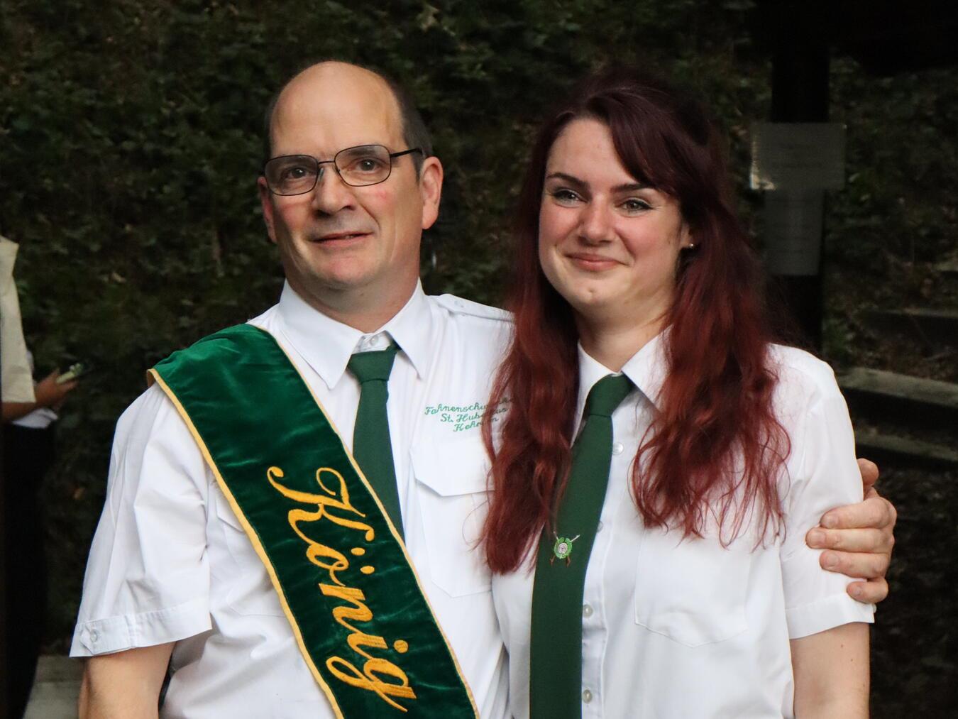 Andreas Winkels und Kyra de Lange sind das Jubiläumskönigspaar. Foto: St. Hubertus Schützen