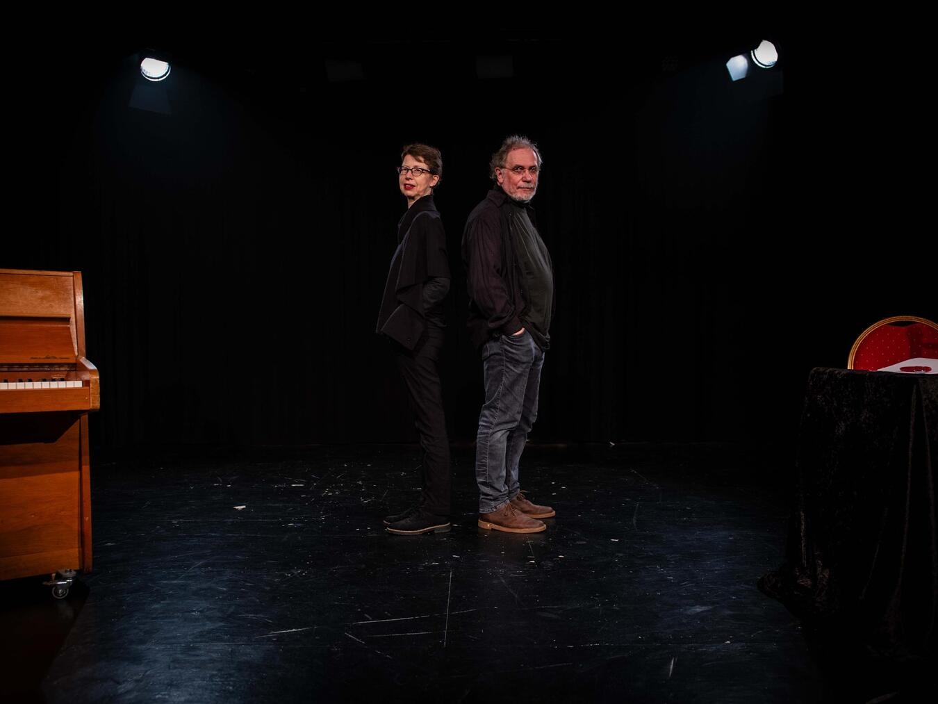 "Anja Speh und Heiner Frost bei Musiklesung, Foto von Lucas Hans"