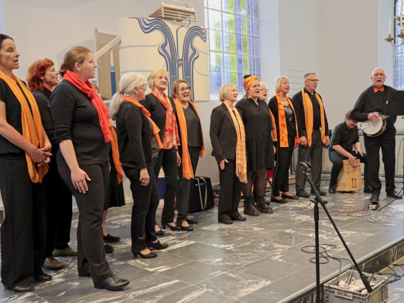 Auch bei der Nacht der Chöre in Goch trat der Gospelchor auf. Foto: Thomas Weber