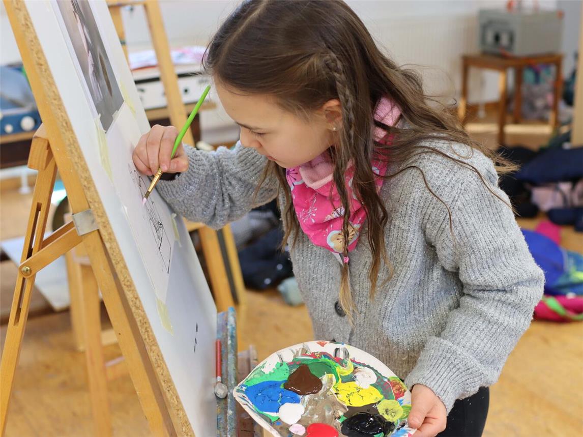 Auch das Fach Kunst gehört zum Kursangebot des Kinder College. Foto: privat