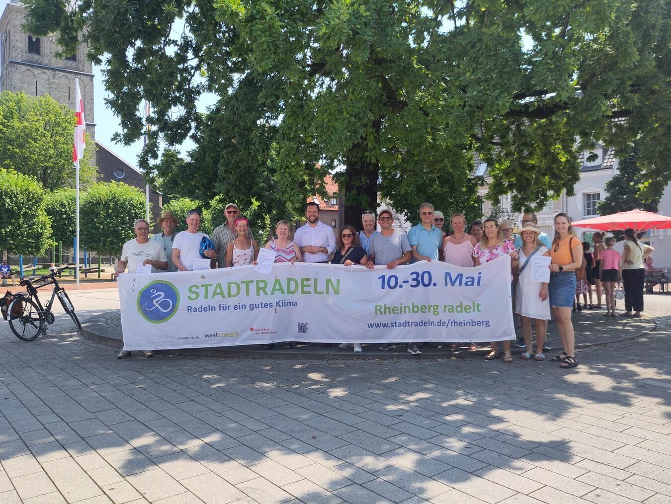 Auch die Stadt Rheinberg nahm erfolgreich am Stadtradeln teil. Foto: Stadt Rheinberg