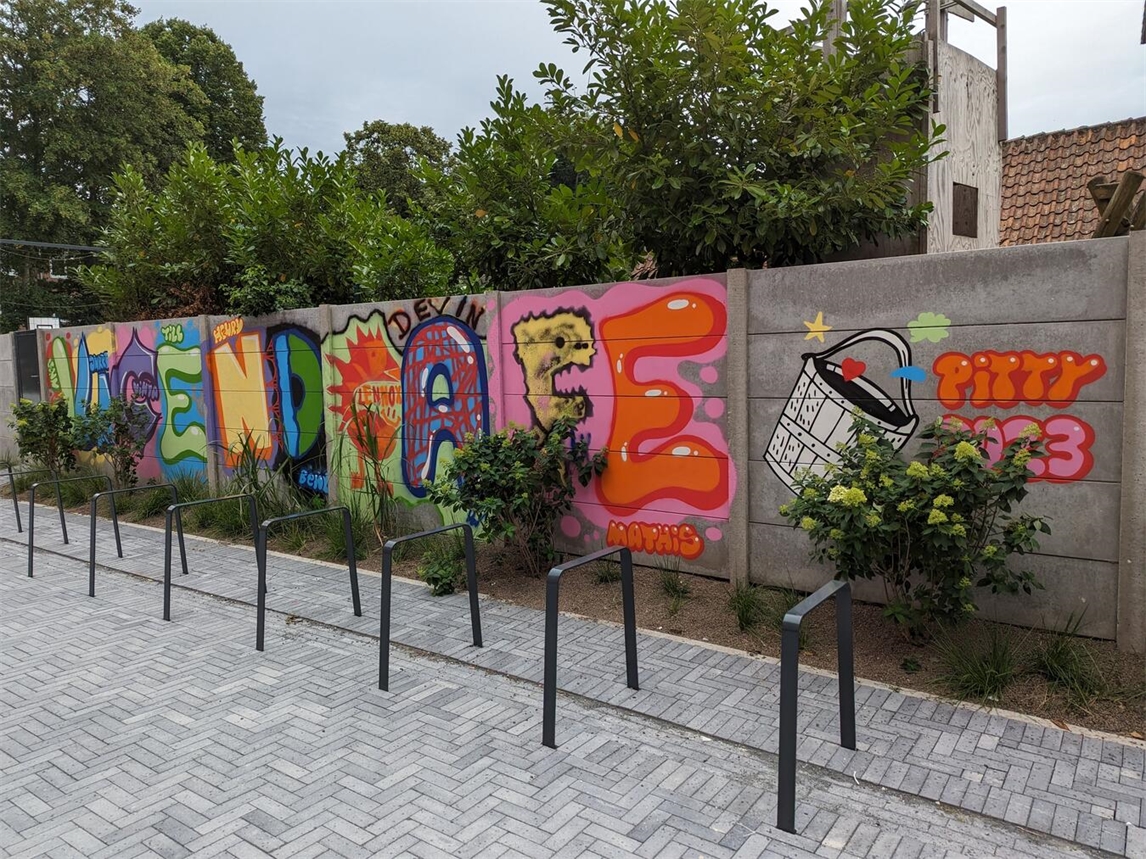 Graffiti-Workshop für Jugendliche in Emmerich, Teil des Kulturrucksack-Projekts.