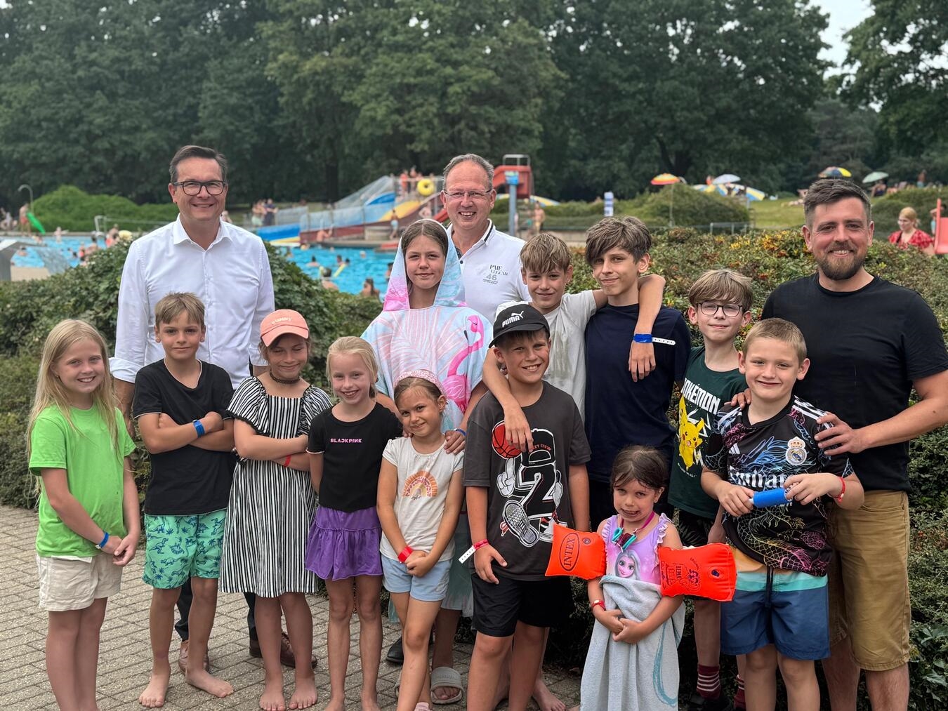 "Familienausflug im Walbecker Waldfreibad, Sommeraktivität in Geldern, Foto von Stadt Geldern/Gossens"