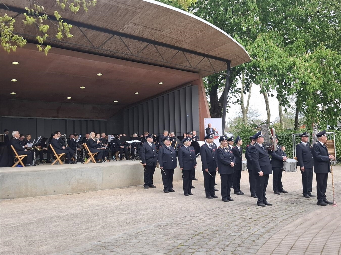 "Musikzug der Freiwilligen Feuerwehr Kleve bei der Eröffnung 2023, Foto: Foresta/Stadt Kleve"