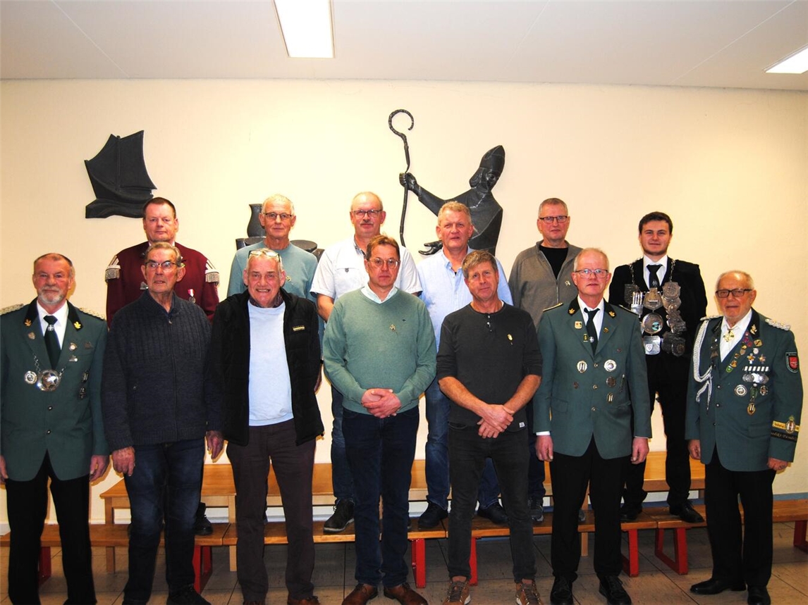 Auch in diesem Jahr wurden wieder einige Jubilare geehrt. Foto: Schützen