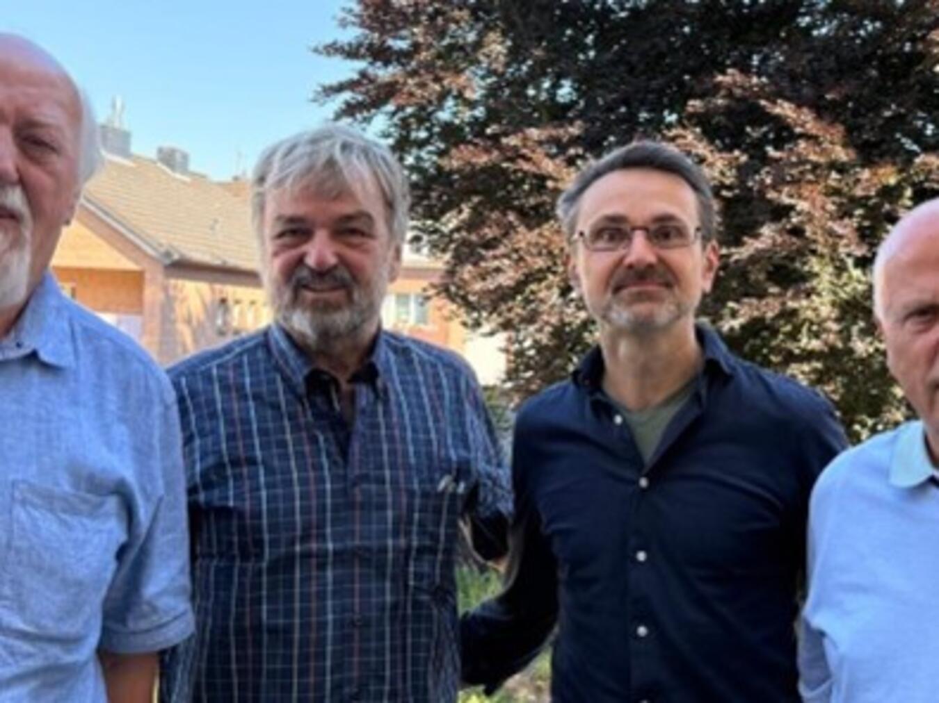 Auf dem Foto (v.l.): Karl-Peter Röhl, Olaf Wedekind, Bernard Majkowski und Josef Berg. Foto: Papillon