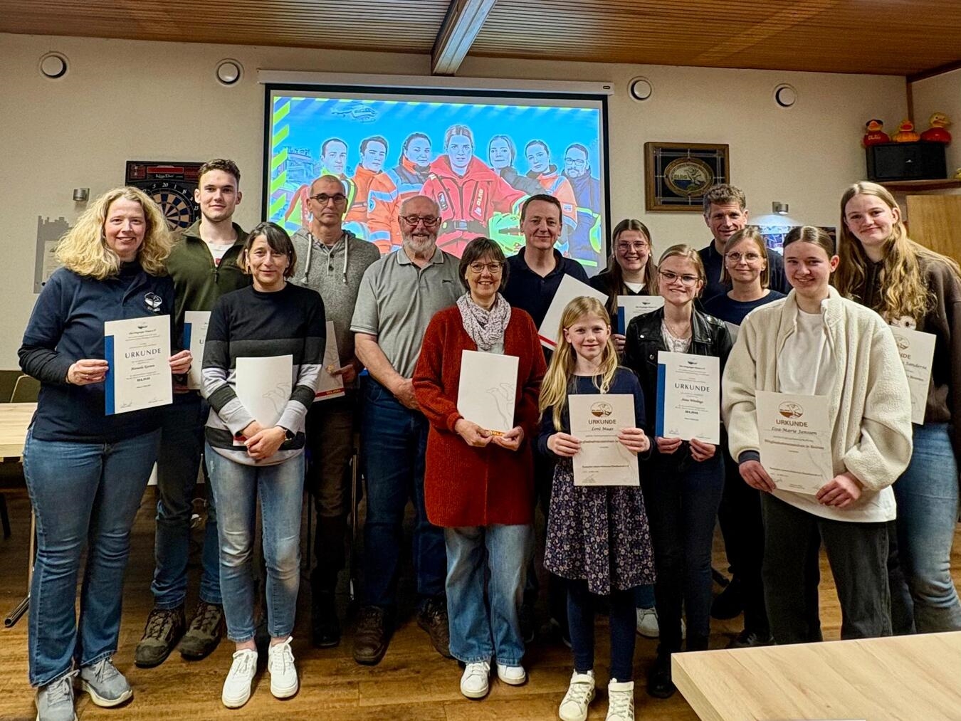 "Ehrungen bei der Ortsgruppentagung, Teilnehmer und Redner, Versammlung, Auszeichnungen, Gruppenfoto, feierliche Zeremonie"