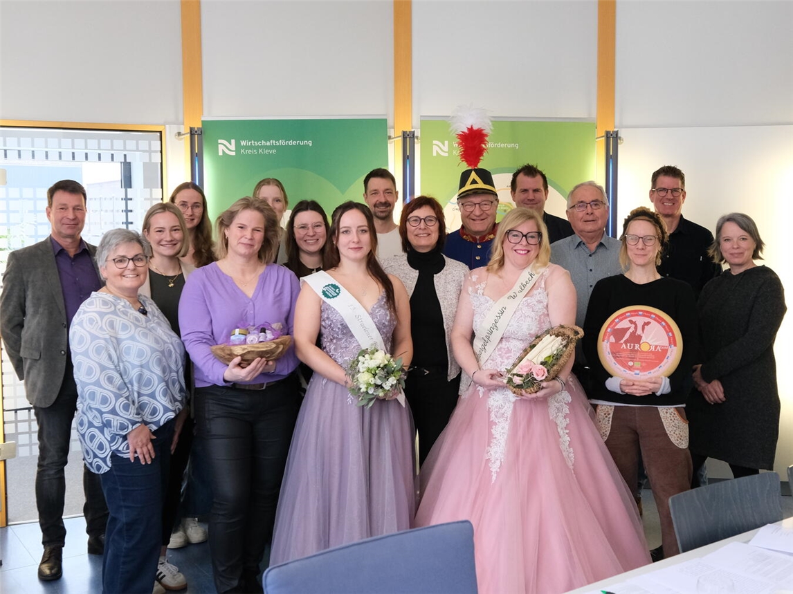 Auf Einladung der Wirtschaftsförderung Kreis Kleve kamen nun Akteure aus dem Kreis Kleve zusammen, die bei der Grünen Woche in Berlin die regionale Agrobusiness-Branche und ihre Produkte präsentieren.Foto: WfG Kreis Kleve