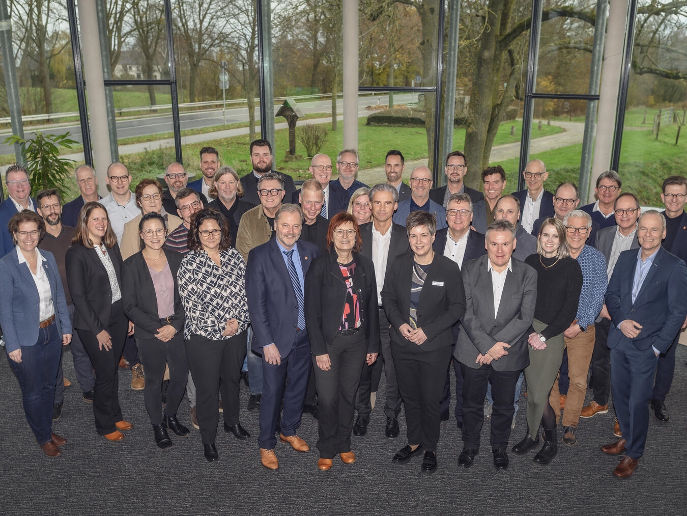 Aufsichtsrat, Gesellschafterversammlung und Geschäftsführung der Wirtschaftsförderung Kreis Kleve trafen sich nun zur gemeinsamen Sitzung im Euregio-Forum in Kleve. Foto: privat