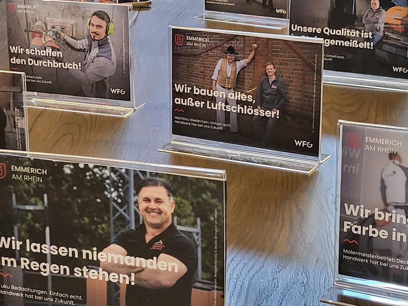 Start der neuen Imagekampagne: Handwerk in Emmerich ist „einfach echt“ "Authentische humorvolle Kampagnenmotive von Handwerksinitiative 'Handwerk hat Zukunft'"