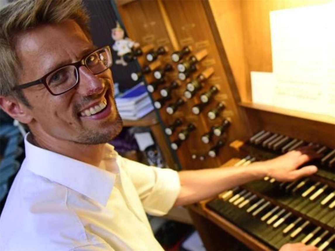 "Balthasar Baumgarter, Organist, spielt Konzert in Goch, Dom St. Petrus Osnabrück, Privatfoto"