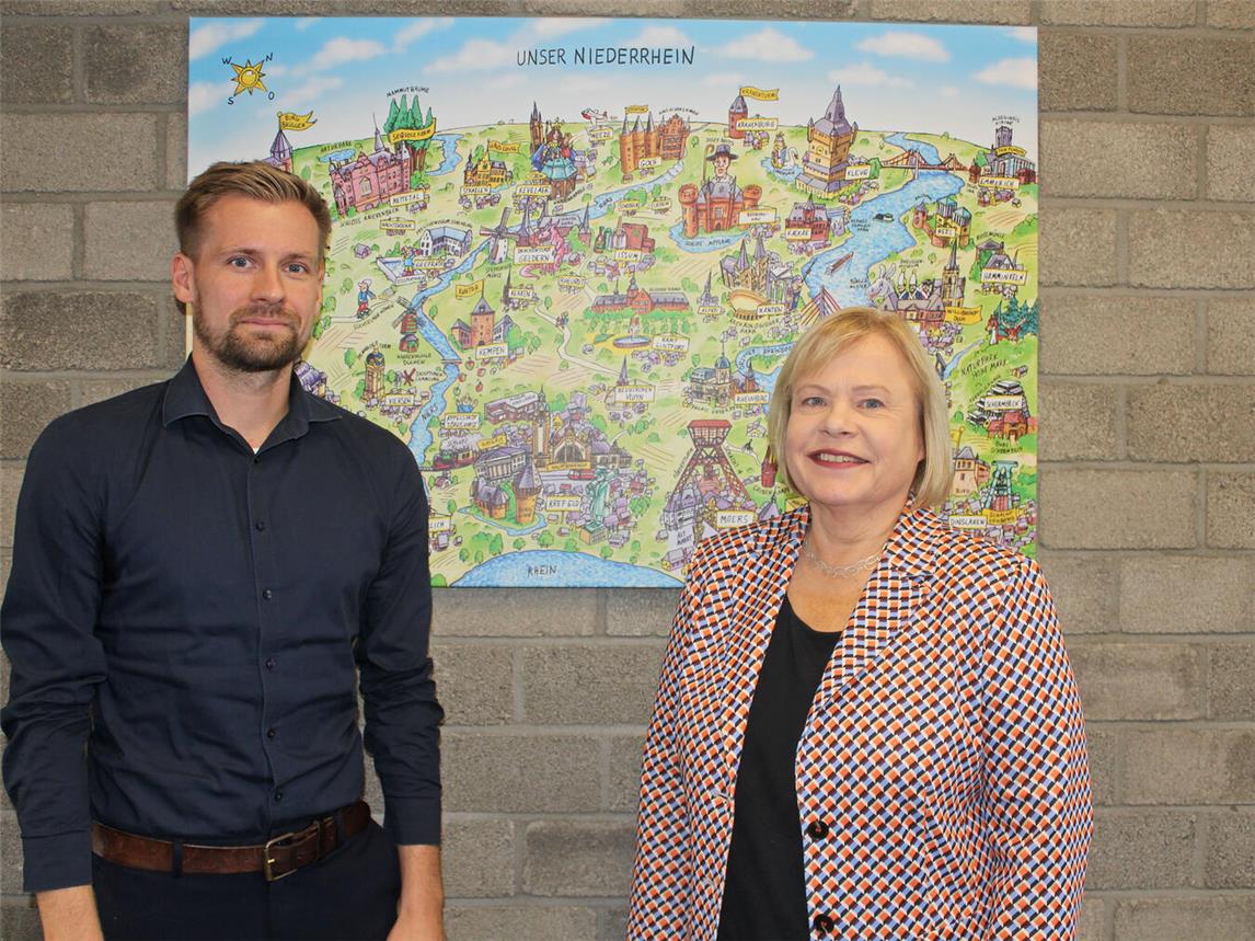 Barbara Ossyra und Kai Kunzel stellten die Bilanz zum Ausbildungsmarkt 2022/2023 vor. NN-Foto: Thomas Langer