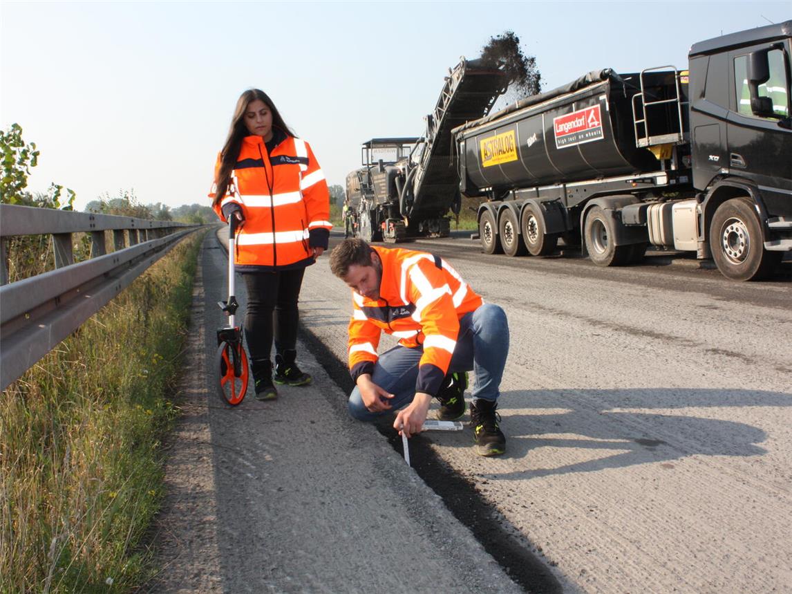 Bauüberwacher haben die Sanierungsarbeiten auf der A3 jederzeit begleitet. Foto: Autobahn GmbH