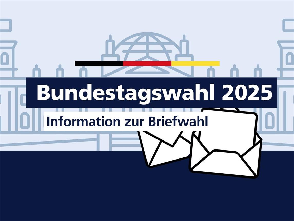 Bei der Bundestagswahl kann auch wieder per Brief abgestimmt werden. Grafik: Stadt Rheinberg