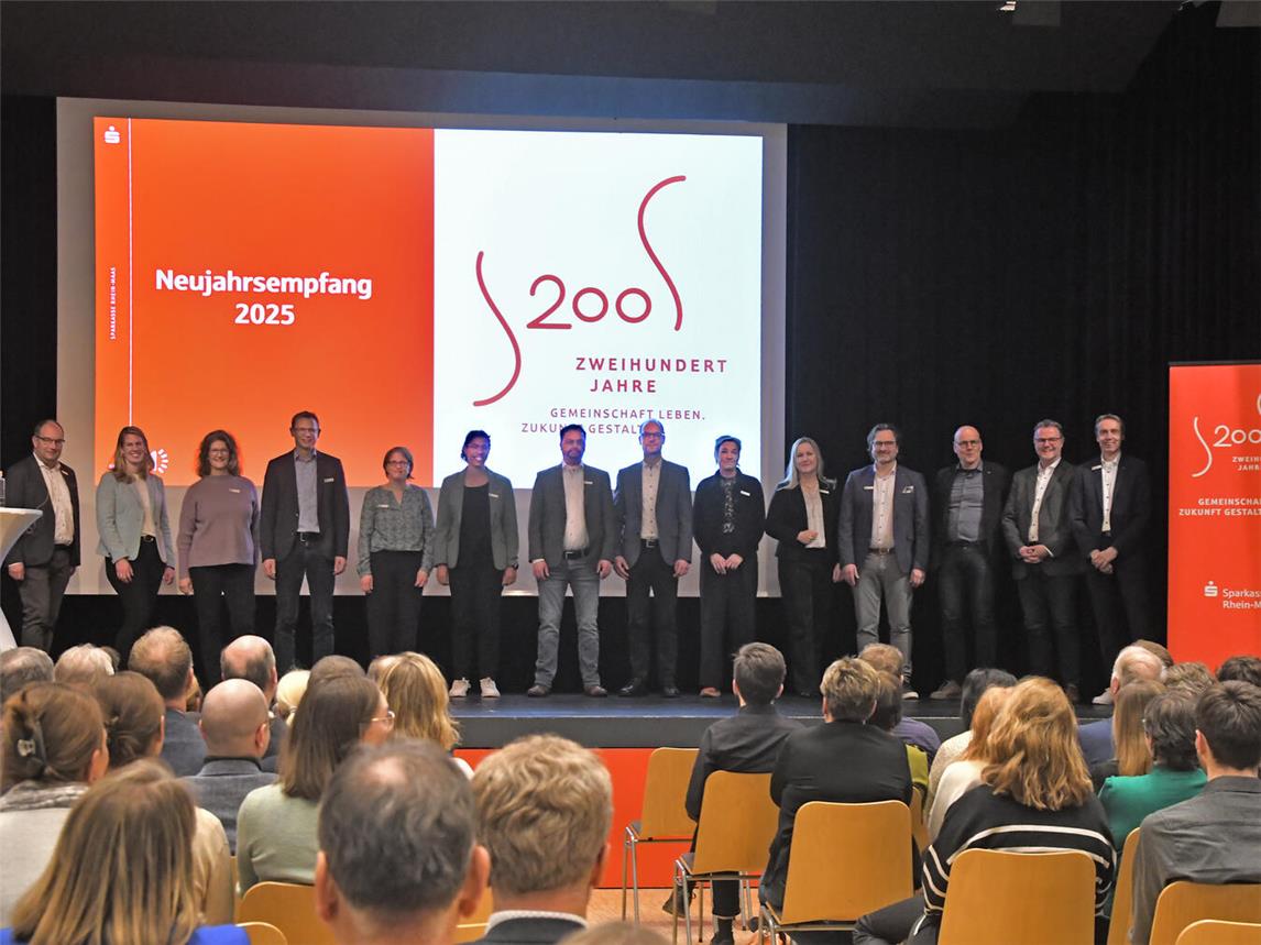 Bei der Jahresauftaktveranstaltung für die Mitarbeiter der Sparkasse Rhein-Maas standen nicht nur Rück- und Ausblick zum Sparkassengeschäft auf der Tagesordnung. Foto: Sparkasse Rhein-Maas