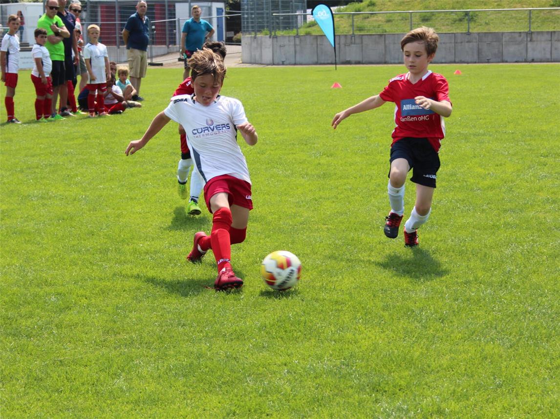Bei der „Mini-WM“ 2018 waren die damaligen Nachwuchsfußballer mit viel Spaß und Ehrgeiz dabei. NN-Foto (Archiv): SP
