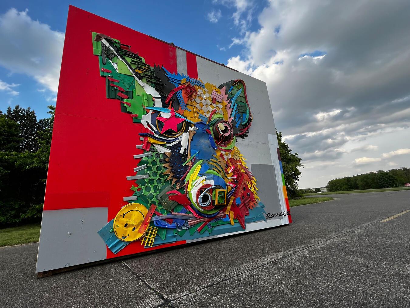 Bei Streetart-Workshops zeigen der Gocher Graffiti-Experte Benjamin Taag und sein Team den Umgang mit der Spraydose. Foto: Benjamin Taag