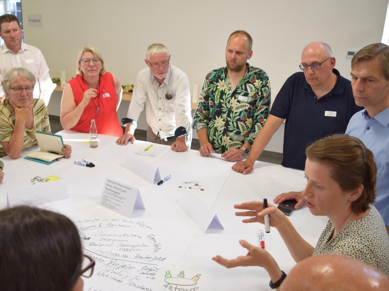 Beim Regionalforum in Pont 2022 wurden aktiv zu neuen Projektideen für die Region diskutiert. Die Leader-Region bringt Engagierte aus Nettetal, Straelen, Geldern und Kevelaer zusammen.Foto: privat