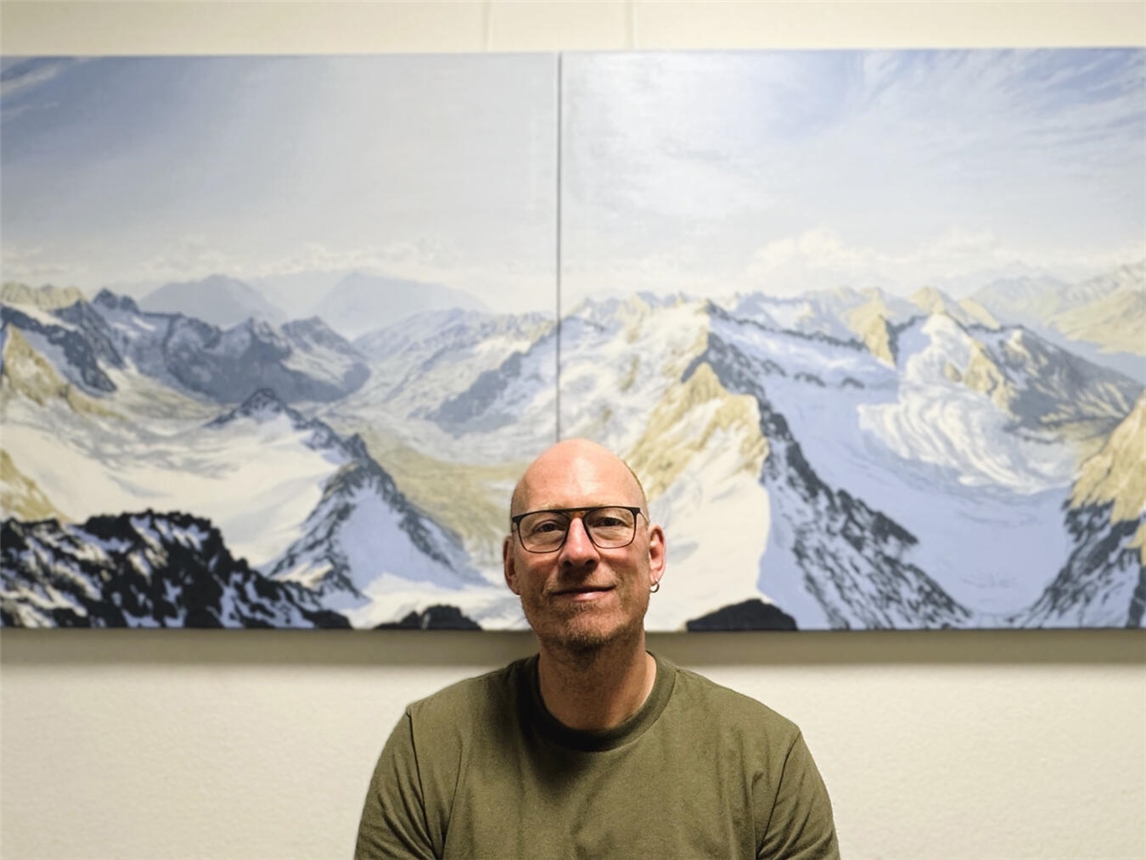 Berge in Rees gibt es ab Sonntag in der Ausstellung „Komm‘ ins Langseetal!“ von Benjamin Vogel in der Rathausgalerie. Foto: Stadt Rees