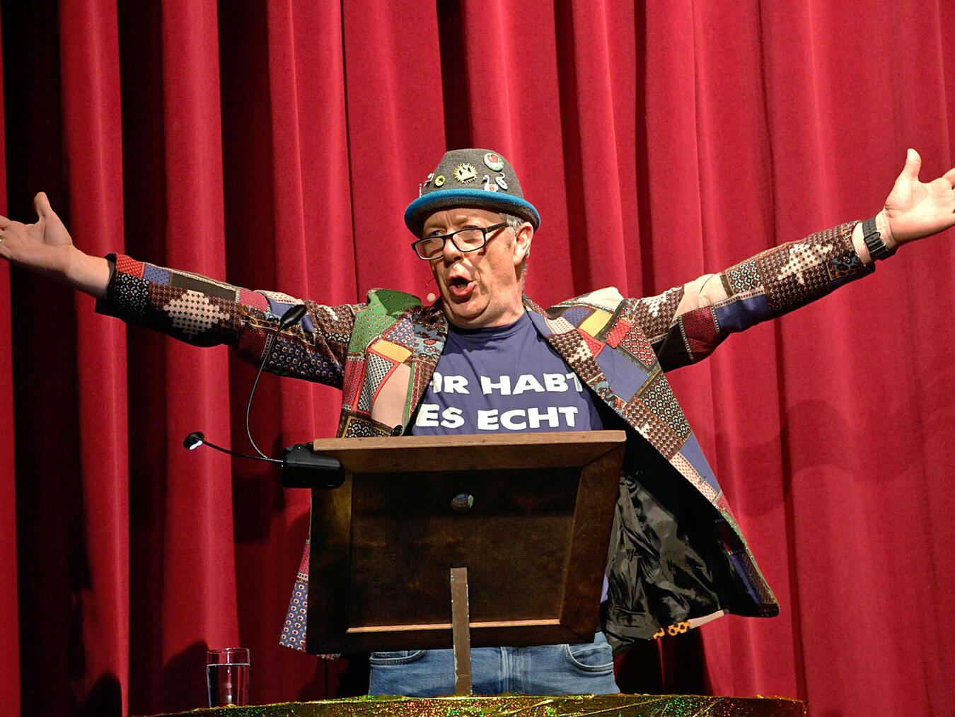 Bernd Thiele in der Bütt. NN-Foto: Rüdiger Dehnen