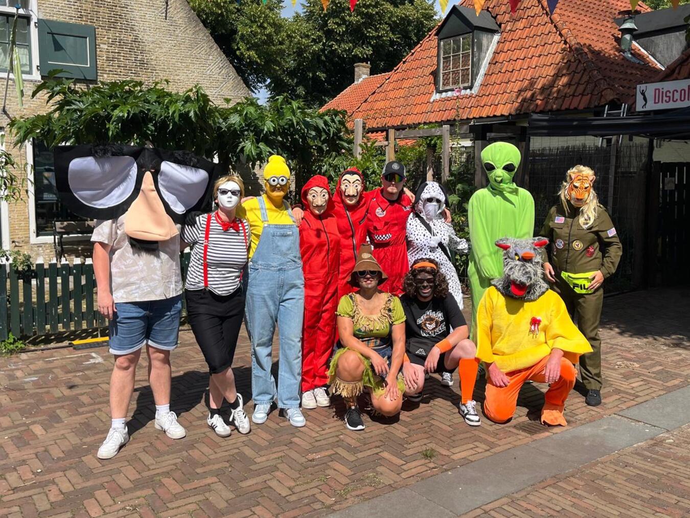 Beste Stimmung, bunte Kostüme beim Kellener Amelandlager. Foto: privat