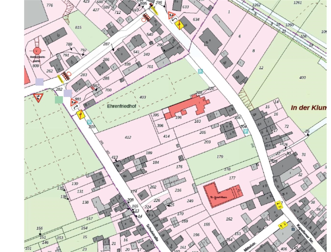 "Anwohnerinformation durch Baufirma, Grafik der Gemeinde Issum, Baustellenkommunikation"