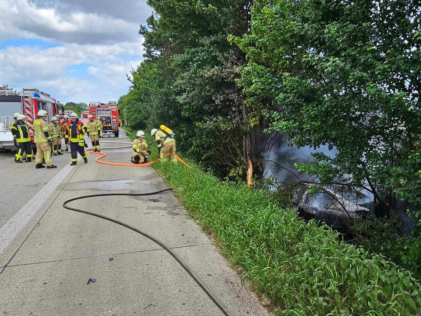Schwerer Verkehrsunfall auf der A57 